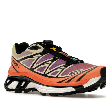 Salomon XT-6 Black Almond Dragon Fire L49154300, trois-quarts avant extérieur