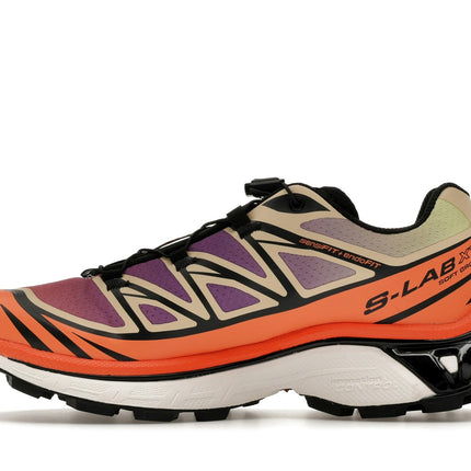 Salomon XT-6 Black Almond Dragon Fire L49154300, profil intérieur