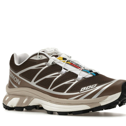 Salomon XT-6 Earth Brown Walnut L49209900, trois-quarts avant extérieur