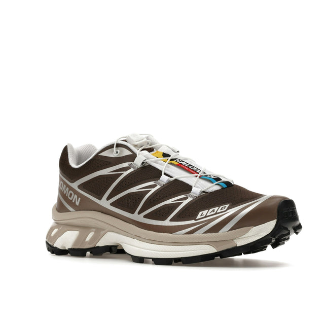 Salomon XT-6 Earth Brown Walnut L49209900, trois-quarts avant extérieur