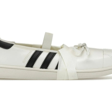 Adidas Superstar Square Toe Ballet JENNIE Off White Black LB3786, vue principale