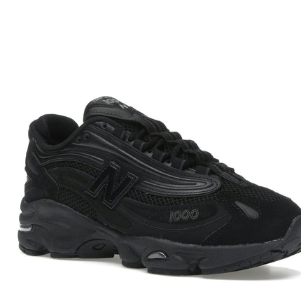 New Balance 1000 Black Cement M1000B, trois-quarts avant extérieur