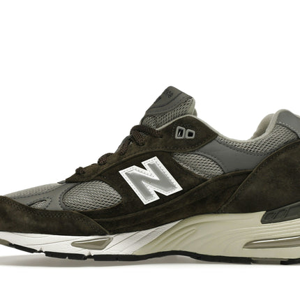 New Balance 991 Made In England Dark Green M991OLG, profil intérieur