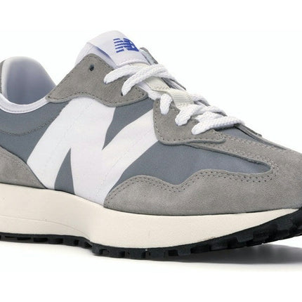 New Balance 327 Grey MS327LAB, trois-quarts avant extérieur