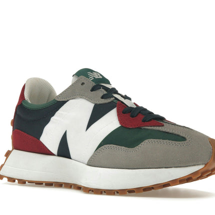 New Balance 327 Marblehead Team Forest Green MS327PWA, trois-quarts avant extérieur
