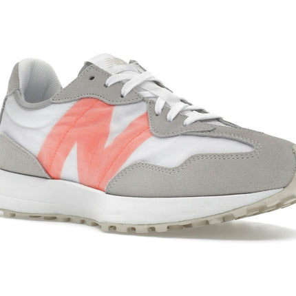 New Balance 327 Rain Cloud Vibrant Orange MS327SS, trois-quarts avant extérieur