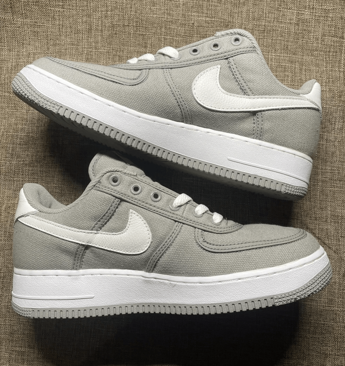 Canvas air force ones sales