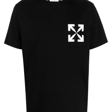 Off-White Arrows Print T-Shirt Black/White OMAA027C99JER0021001, vue principale