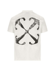 Off-White Scratch Arrow T-Shirt White OMAA027F23JER0100110, vue principale