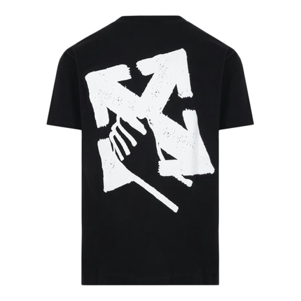 Off-White Hand Arrow Slim T-Shirt Black/White OMAA027S23JER0071001, vue principale