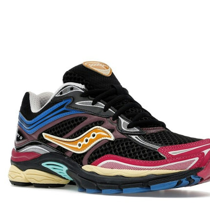 Saucony ProGrid Omni 9 Black Multi S70739-65, trois-quarts avant extérieur