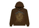 Sp5der Rhinestone OG Web Hoodie Brown ST009FW25BRN, vue principale