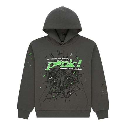 Sp5der Punk V2 Hoodie Slate ST044FW25SLT, vue principale