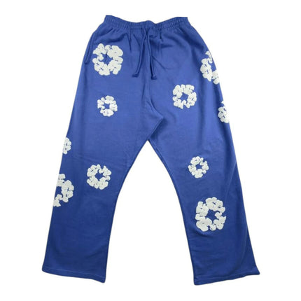 Denim Tears Cotton Wreath Baggy Sweatpants Blue SX-DENIM-TEARS-DENIM-TEARS-COTTON-WREATH-BAGGY-SWEATPANTS-BLUE, vue principale