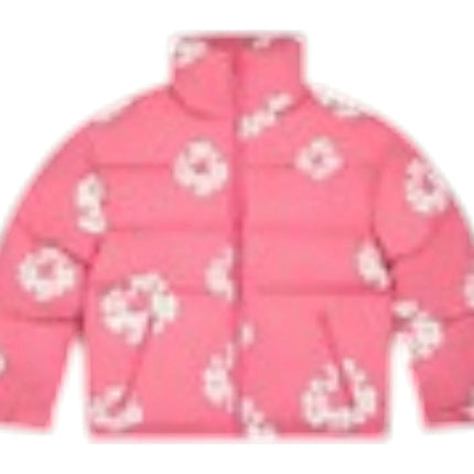 Denim Tears Cotton Wreath Puffer Jacket Pink SX-DENIM-TEARS-DENIM-TEARS-COTTON-WREATH-PUFFER-JACKET-PINK, vue principale