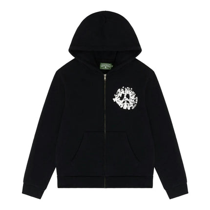 Denim Tears Denim University Zip Hoodie Black/White SX-DENIM-TEARS-DENIM-TEARS-DENIM-UNIVERSITY-ZIP-HOODIE-BLACK, vue principale