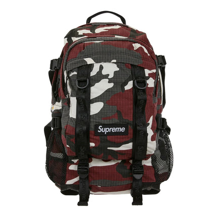 Supreme Logo Backpack (SS26) Red Camo SX-SUPREME-SUPREME-BACKPACK-SS26-RED-CAMO, vue principale