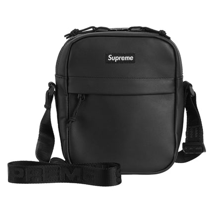 Supreme Leather Shoulder Bag Black SX-SUPREME-SUPREME-LEATHER-SHOULDER-BAG-BLACK, vue principale