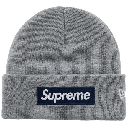 Supreme New Era Box Logo Beanie (FW25) Heather Grey SX-SUPREME-SUPREME-NEW-ERA-BOX-LOGO-BEANIE-FW25-HEATHER-GREY, vue principale