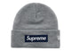 Supreme New Era Box Logo Beanie (FW25) Heather Grey SX-SUPREME-SUPREME-NEW-ERA-BOX-LOGO-BEANIE-FW25-HEATHER-GREY, vue principale