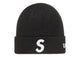 Supreme New Era S Logo Beanie (FW24) Black SX-SUPREME-SUPREME-NEW-ERA-S-LOGO-BEANIE-FW24-BLACK, vue principale