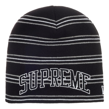 Supreme New Era Stripe Beanie Black SX-SUPREME-SUPREME-NEW-ERA-STRIPE-BEANIE-BLACK, vue principale
