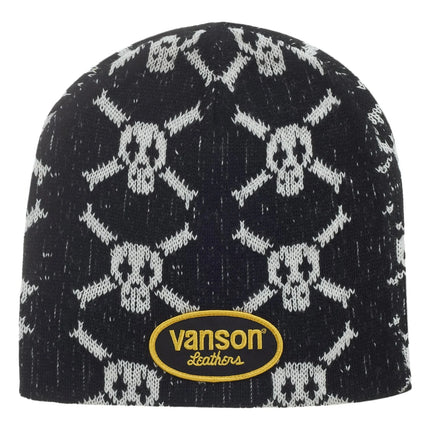 Supreme Vanson Leathers Skull Beanie Black SX-SUPREME-SUPREME-VANSON-LEATHERS-SKULL-BEANIE-BLACK, vue principale