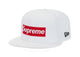 Supreme World Famous Box Logo New Era 59Fifty Fitted Hat White SX-SUPREME-SUPREME-WORLD-FAMOUS-BOX-LOGO-NEW-ERA-59FIFTY-FITTED-HAT-WHITE, vue principale