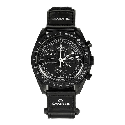 Swatch x Omega Bioceramic Moonswatch Mission To Moonphase Snoopy SX-SWATCH-SWATCH-X-OMEGA-BIOCERAMIC-MOONSWATCH-MISSION-TO-MOONPHASE-SNOOPY-BLACK, vue principale