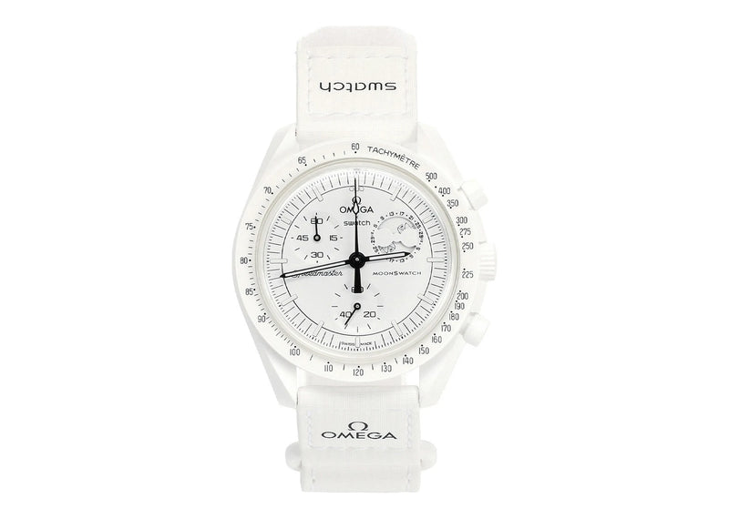 Swatch x Omega Bioceramic Moonswatch Mission To Moonphase Snoopy SO33W700