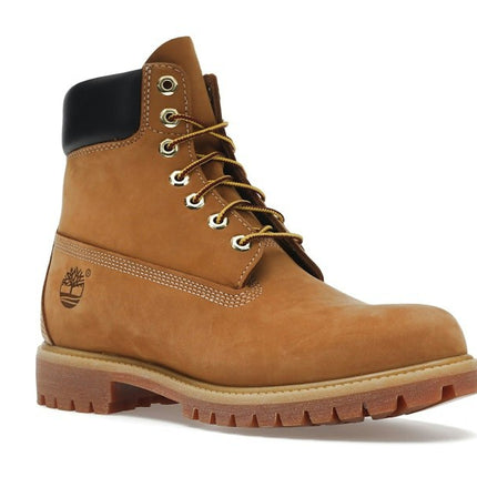 Timberland 6" Premium Waterproof Boot Wheat TB010061-713/TB110061-713/TB1100617131-TB713, trois-quarts avant extérieur