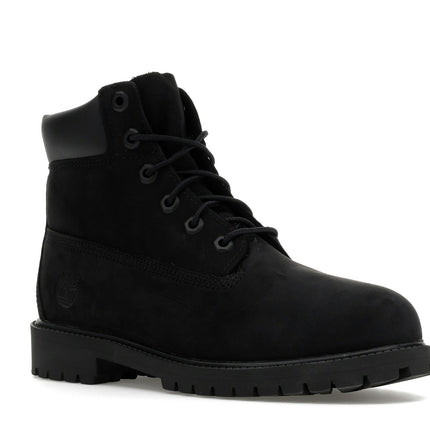 Timberland 6" Premium Boot Black Nubuck (GS) TB012907-001, trois-quarts avant extérieur