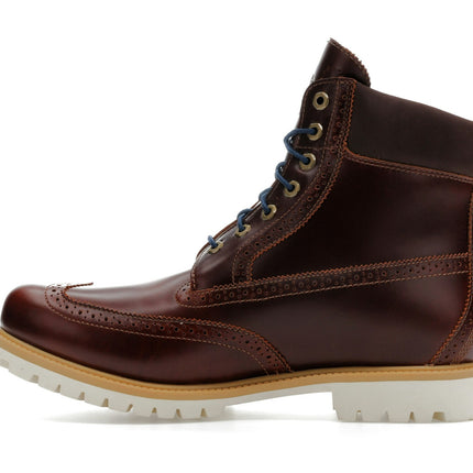 Timberland 6" Premium Brogue Boot Medium Brown Wingtip TB0A2A8V-EM4, profil intérieur