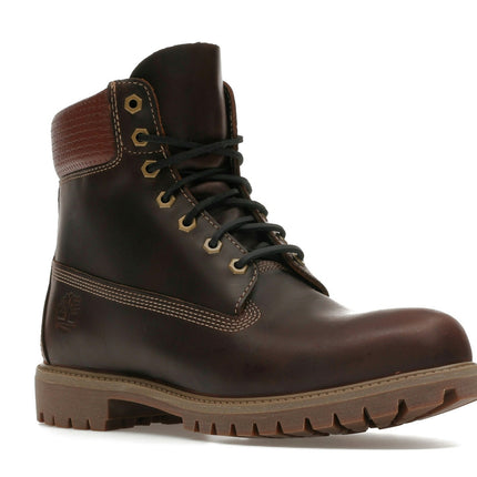 Timberland 6" Premium Waterproof Boot Brown Full Grain Black TB0A2P6W-EIU, trois-quarts avant extérieur