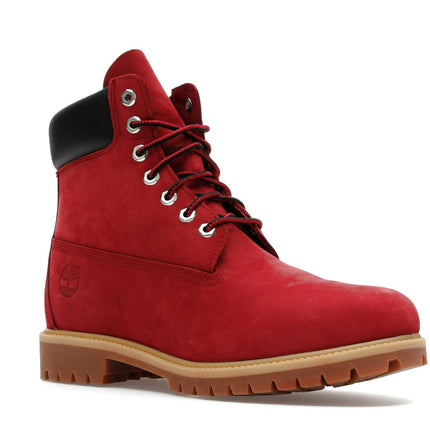 Timberland 6" Premium Waterproof Boot Dark Red Nubuck TB0A41MW-EQ1, trois-quarts avant extérieur