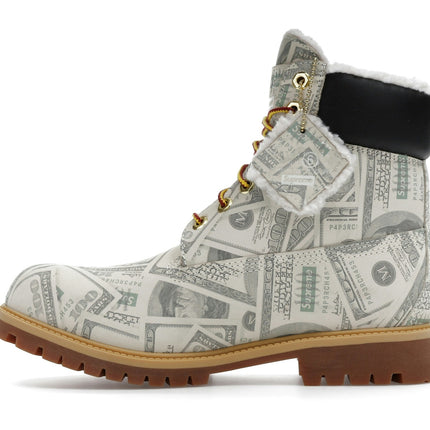 Timberland 6" Premium Waterproof Boot Supreme x MM6 Maison Margiela $100 Bills TB0A5NG5-ALP, profil intérieur