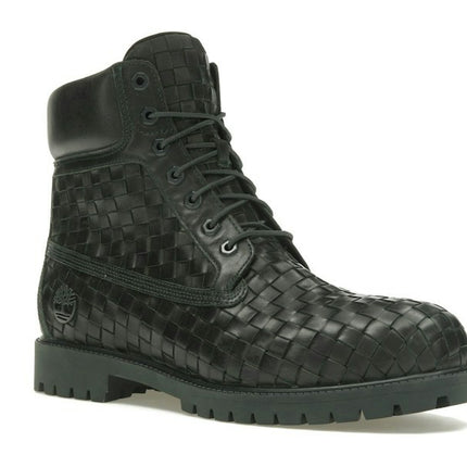 Timberland 6" Premium Boot Woven Dark Green TB0A6FD6-EEQ, trois-quarts avant extérieur