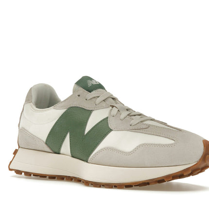 New Balance 327 Moonbeam Nori U327LX, trois-quarts avant extérieur