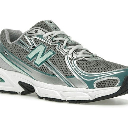 New Balance 740v2 Silver Metallic New Spruce U740NC2, trois-quarts avant extérieur