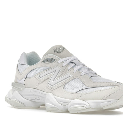 New Balance 9060 Reflection White U906027Z, trois-quarts avant extérieur
