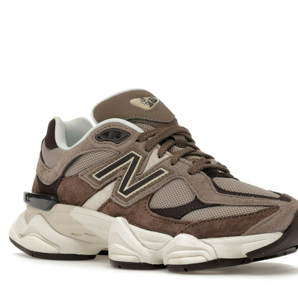 New Balance 9060 Thunder Brown Stonewear U90602JK, trois-quarts avant extérieur