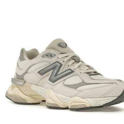 New Balance 9060 Sea Salt White U9060ECA, trois-quarts avant extérieur