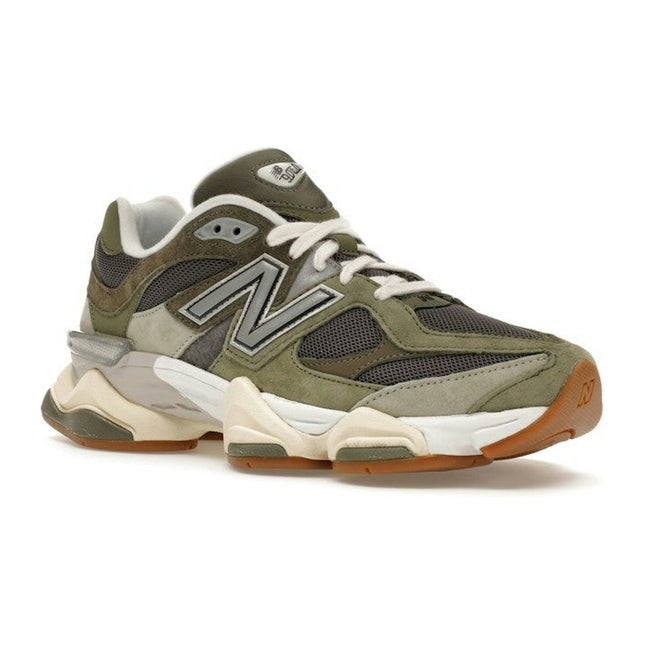 New Balance 9060 Green Grey U9060FOC, trois-quarts avant extérieur