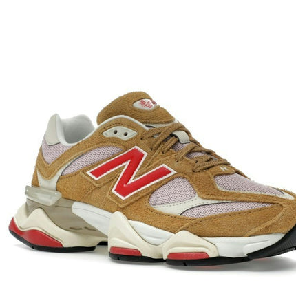 New Balance 9060 Great Plains True Red U9060GEA, trois-quarts avant extérieur