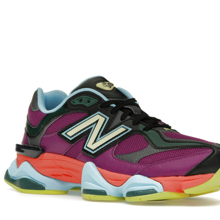New Balance 9060 Neon Nights U9060RPO, trois-quarts avant extérieur