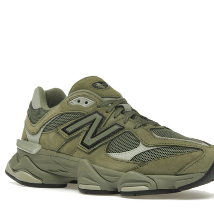 New Balance 9060 Dark Olivine U9060ZGD, trois-quarts avant extérieur