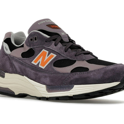 New Balance 992 MiUSA Dark Ice Wine Black U992OP, trois-quarts avant extérieur
