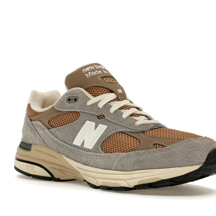 New Balance 993 Teddy Santis MiUSA Sadow Grey Driftwood U993GG, trois-quarts avant extérieur